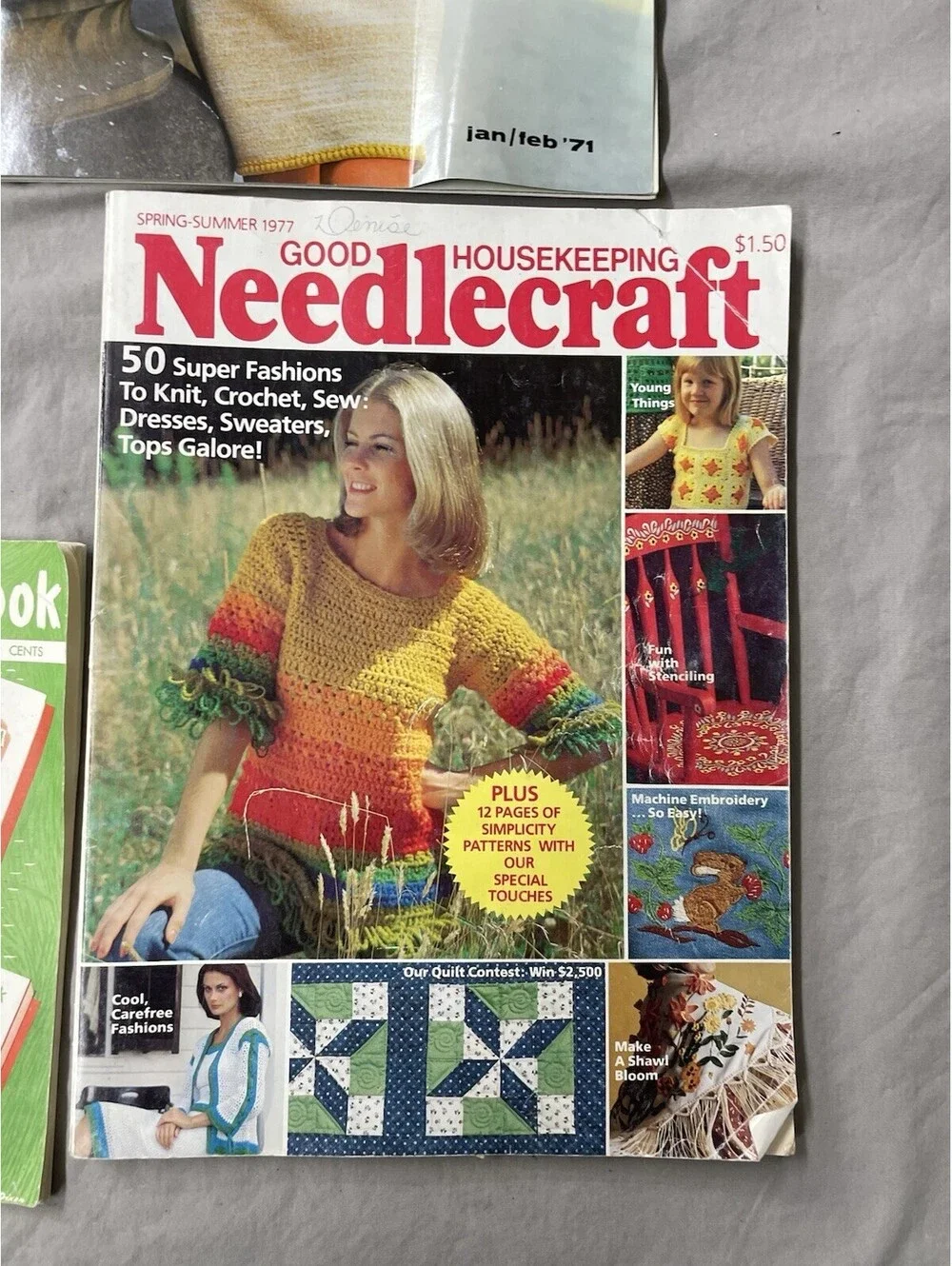 Spinnerin Knitting Pattern Booklet Fashions in Living Afghan Patterns And More
